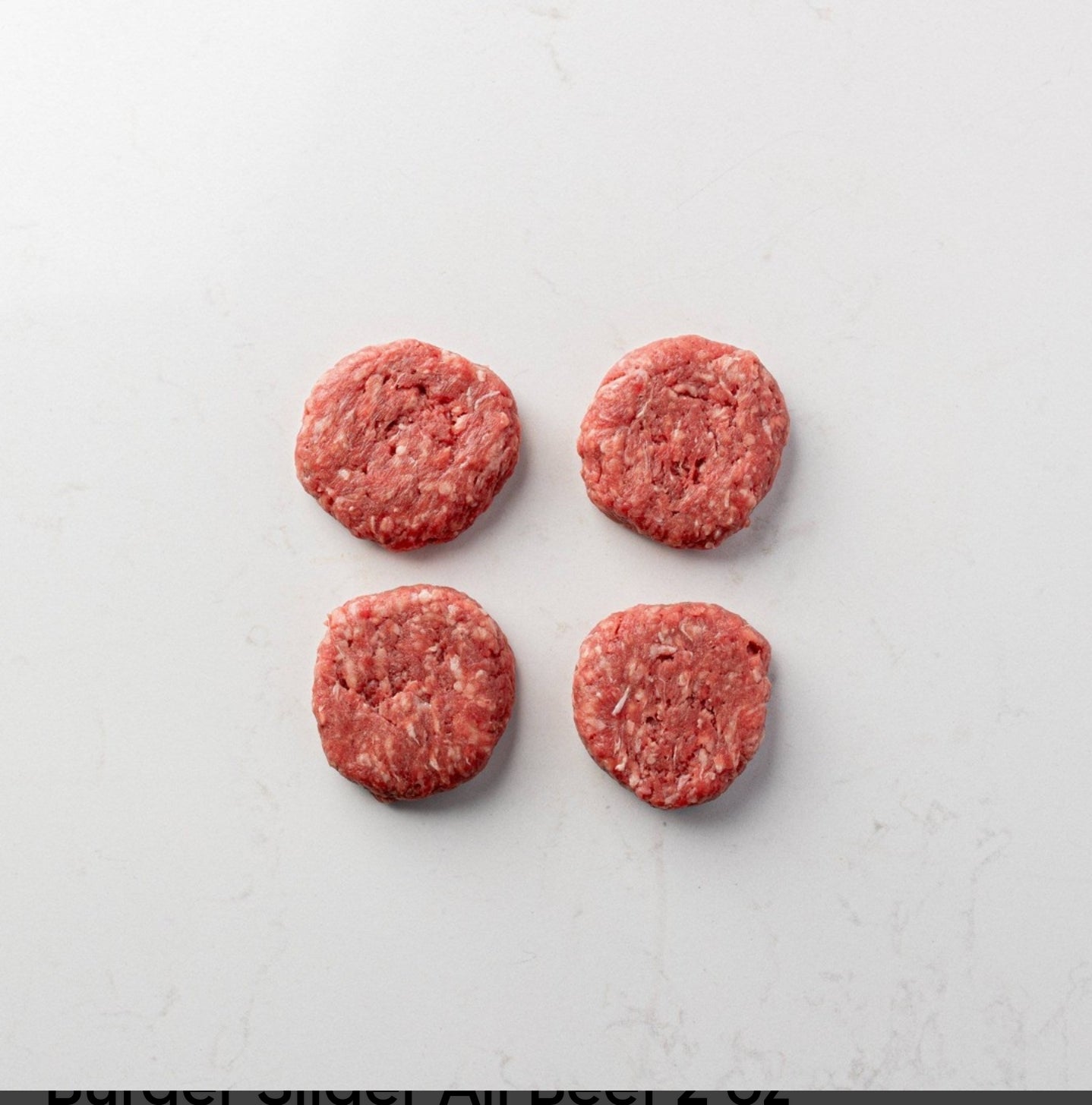 Beef - Slider Burgers 2oz AAA 40+ Days Aged Grass-Fed Ontario (100 per case) 13lb