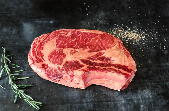 Beef Ribeye Steak 16oz Bone In Prime Grade 40 Days Aged Grass Fed Wiser Meats